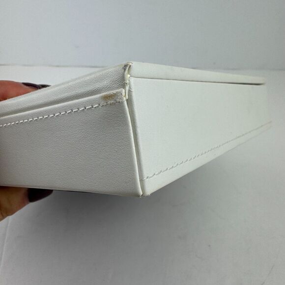 STACKERS Classic Jewelry Box Lid Medium White Taupe Velvet Used Create Your Own - Picture 13 of 15